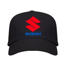 Black Cap Suzuki Logo Man: Style Cotton 340 g/m², Black/White, One Size