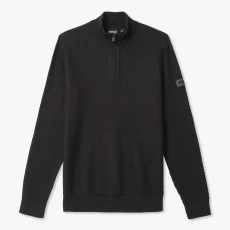 Black Dune Funnel Neck Jumper