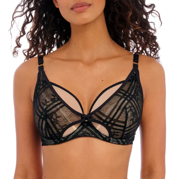 Black Fatale High Apex Bra - Black