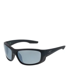 Black Fitted Frame Blue Lense Sunglasses 63mm