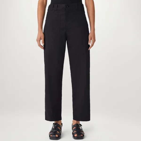 Black Foris Cropped Trousers - Black
