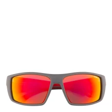 Black Frame Iridecent lense Wide Fitted Sunglasses 64mm