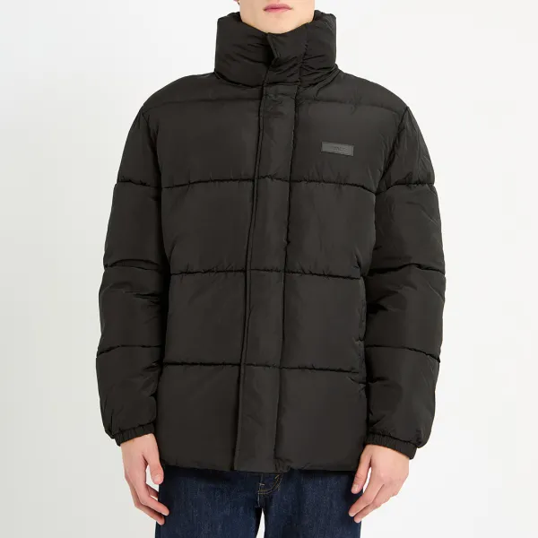 Black Heavyweight Puffer Jacket - Black