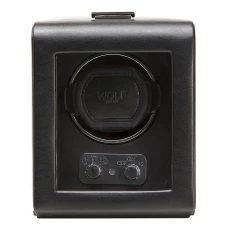 Black Heritage Single Vegan Leather Watch Winder