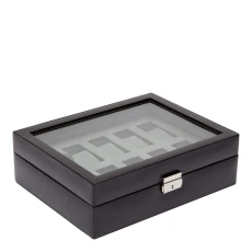 Black Heritage Vegan Leather Piece Watch Box
