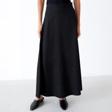 Black High Waisted Maxi Skirt