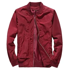 Black Jacket Men's Softshell Jacket Men's Waterproof Spring and Autumn Men's Jackets and Boys Men's Jackets, Korean Baseball Suits and Aviator Suits Training Men's Transition Jacket, red, XXXL