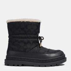 Black Kailee Nylon Ankle Boot