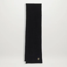 Black Lambswool Dock Scarf