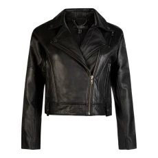 Black Leather Biker Jacket