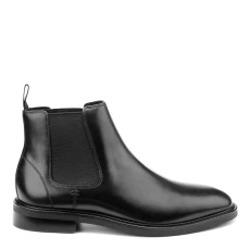 Black Leather Brecon Chelsea Boot
