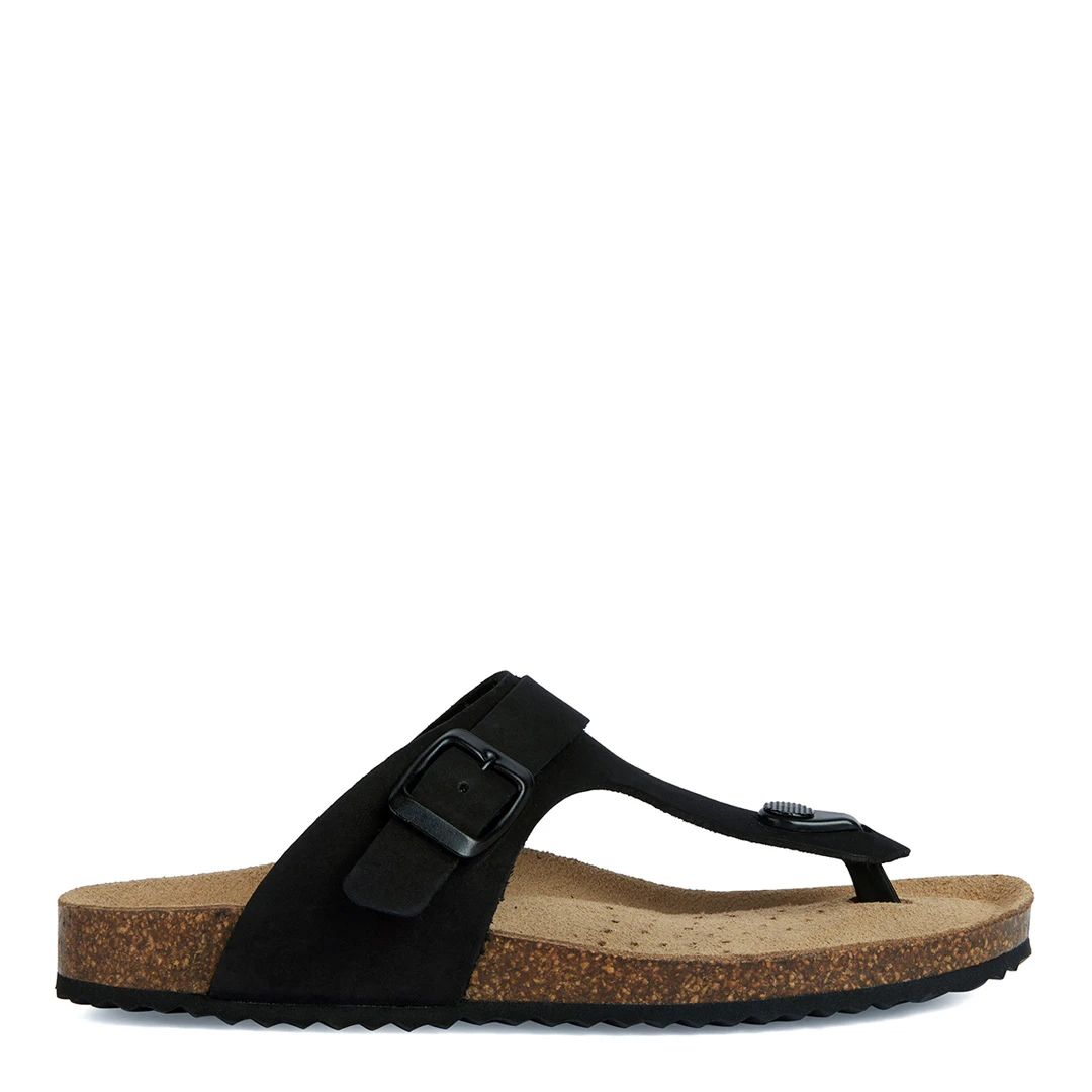 Black Leather Brionia Sandal
