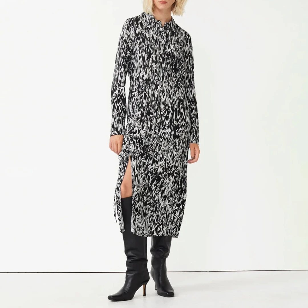 Black Lillie Printed Dress