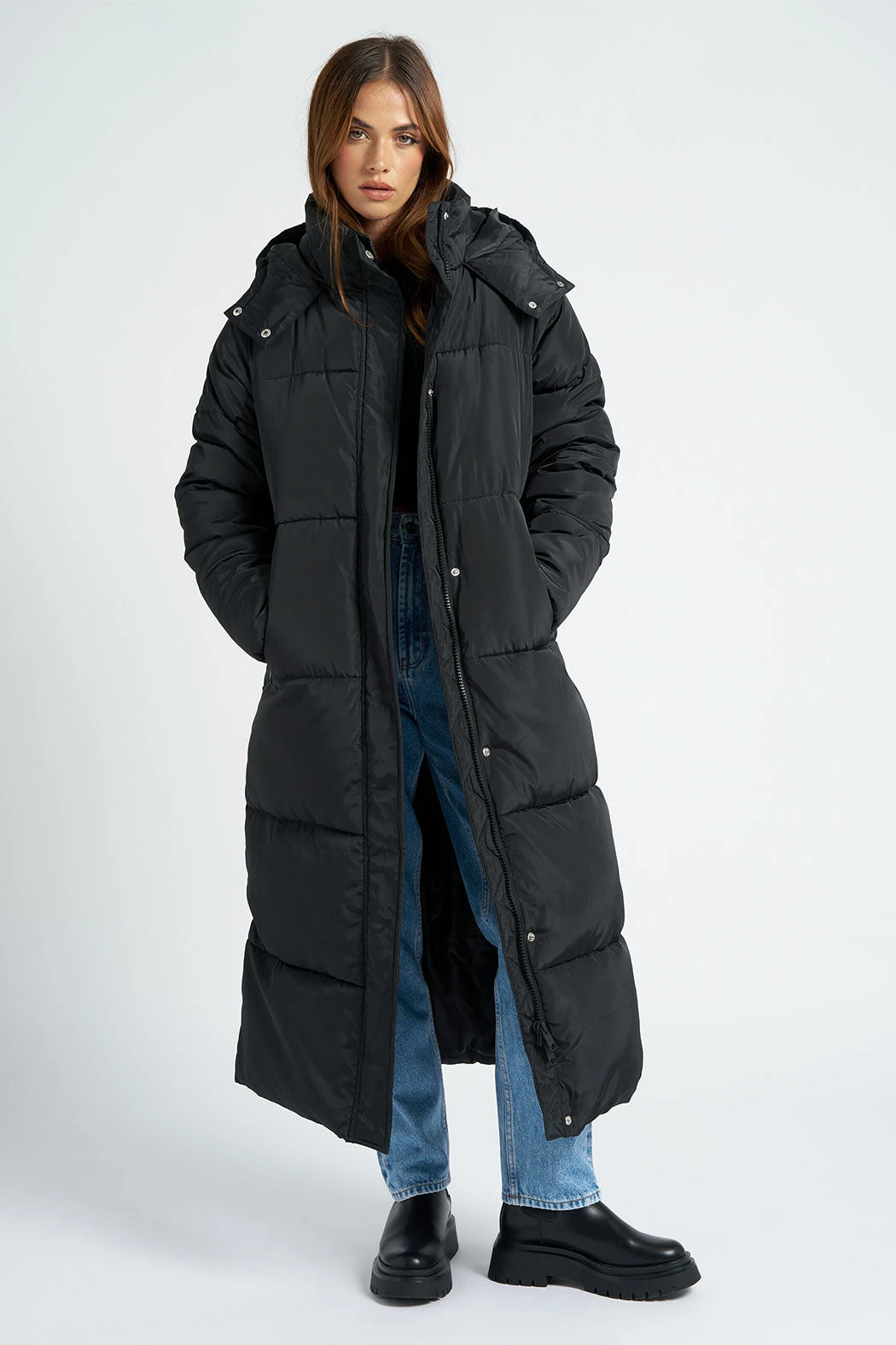 Black Maxi Puffer /