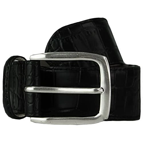 Black Mens Leather Belt HM412657 999