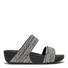 Black Mix Lulu Shimmerweave Slides