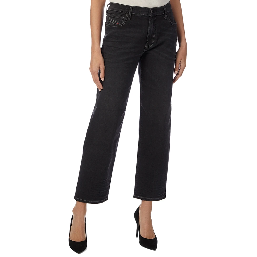 Black Niclah Straight Stretch Jeans