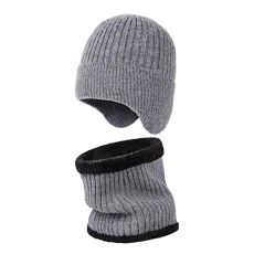 Black of Friday 2024 Lady Glove Winter Thermal Knitted Infinity Scarf Womens Insulated Gloves Gloves Women Thermal Hat Snood Gloves Set Lightning Deals of Today Special Deals