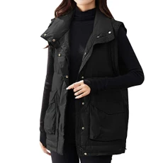 Black of Friday 2024 Puffer Gilet Women Uk Women'S Outdoor Fleece Jackets Women Long Coat Winter Womens Winter Coats Size 16 Prime Big Deal Days October 10-11 Open Box Deals
