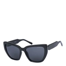 Black Oval Bold Frame and temple Sunglasses 57mm