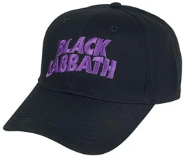 Black Sabbath Purple Logo - Baseball Cap Cap Black Black Sabbath Purple Logo - Baseball Cap Cap Black
