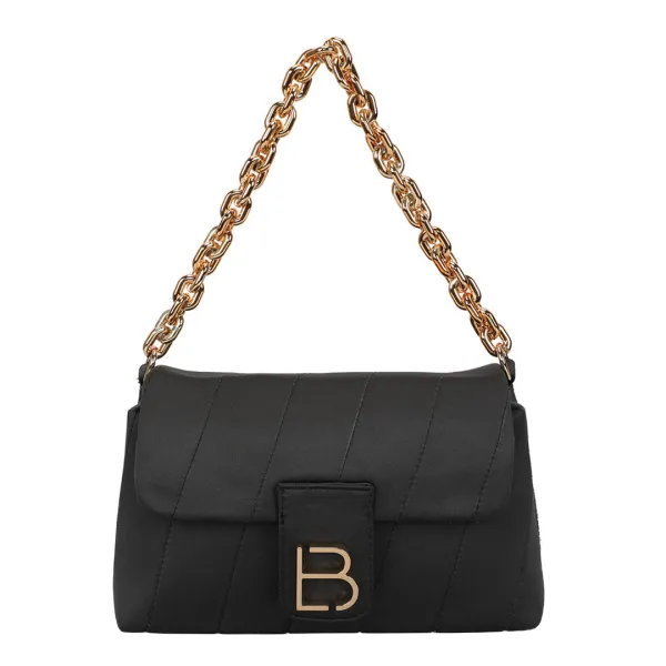 Black Shoulder Bag - Black