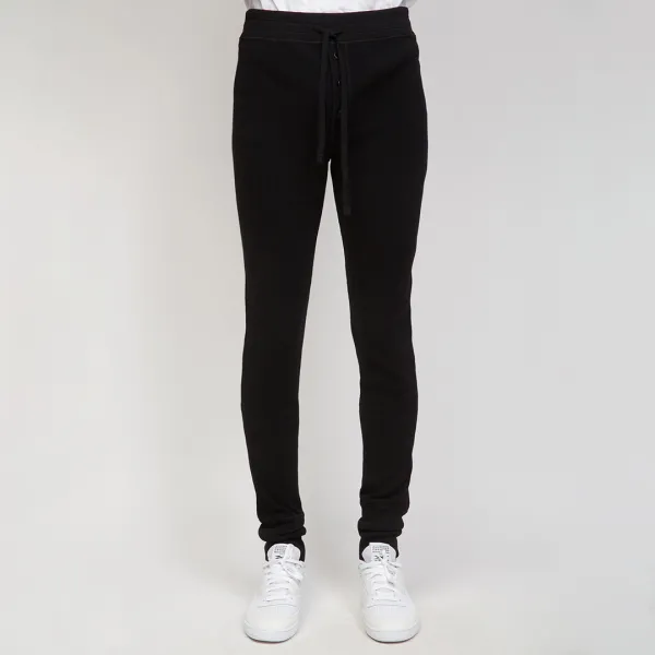 Black Skinny Leg Drawstring Trousers - Multi