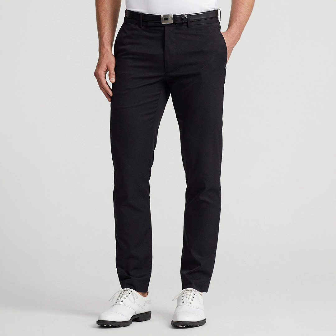 Black Slim Fit Golf Trousers