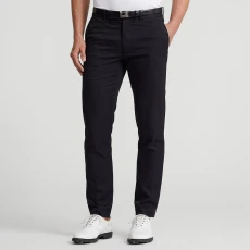 Black Slim Fit Golf Trousers