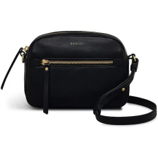 Black Small Gordon Road Ziptop Crossbody Bag