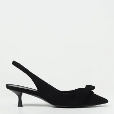 Black Sofia Slingback Heeled Shoe