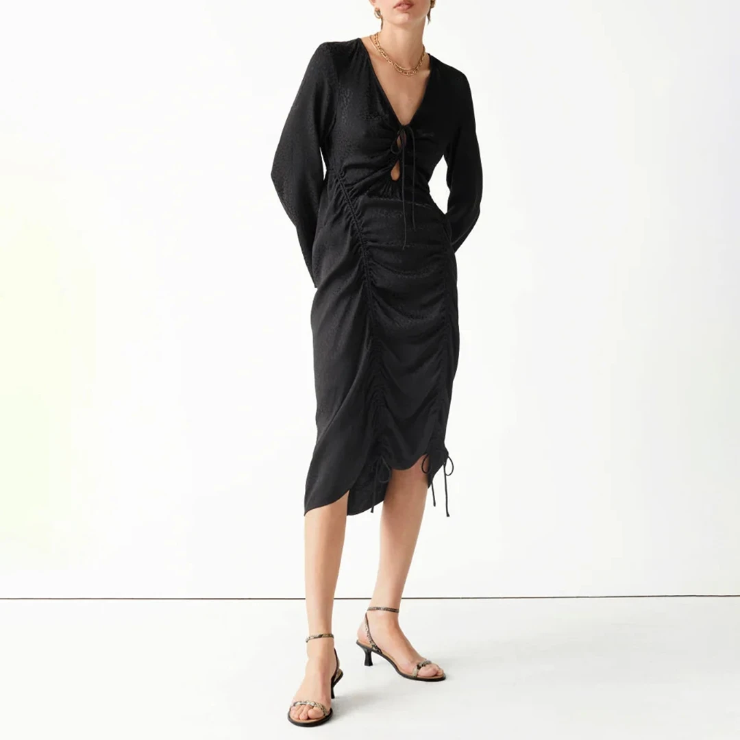 Black Sonja Midi Dress