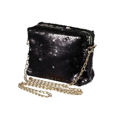 Black Sparkly Purse Sequin Handbag Lady Party Evening Clutch Shoulder Bag for Women (Black) Black Sparkly Purse Sequin Handbag Lady Party Evening Clutch Shoulder Bag for Women (Black)