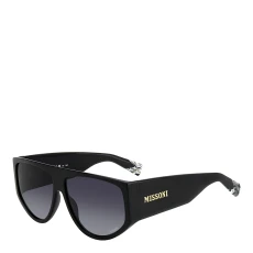 Black Square Flat Top Sunglasses 61mm