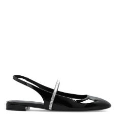 Black Stefanie Crystal Slingback Pump