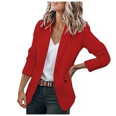 Black Suit Jacket Lightweight Office Work Jacket Short Coats Blazers Casual Long Sleeve Open Front Office Women's Coats Solid Colour Casual Thin Autumn Daily Outerwear Stylish Overcoats