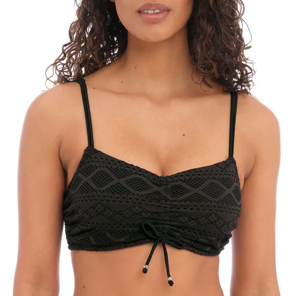 Black Sundance Underwire Bralette Bikini Top - Black