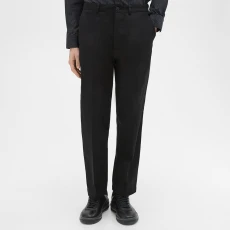 Black Tapered Tailored Trousers