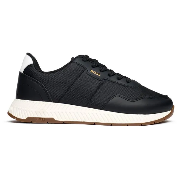 Black Titanium Low Top Trainers - Black