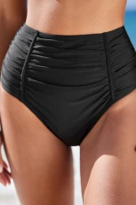 Black Tummy Control High Waist Bikini Bottoms Black Tummy Control High Waist Bikini Bottoms