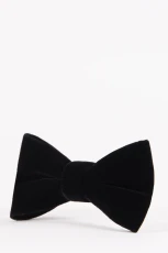Black Velvet Bow Tie Set-Bow tie, pocket square, Cufflinks Black Velvet Bow Tie Set-Bow tie, pocket square, Cufflinks