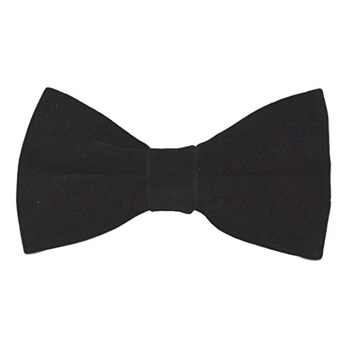 Black Velvet Bow Tie(Size: One Size)