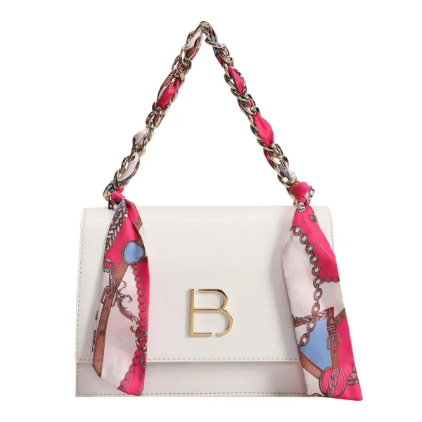 Black Verona Shoulder Bag - White