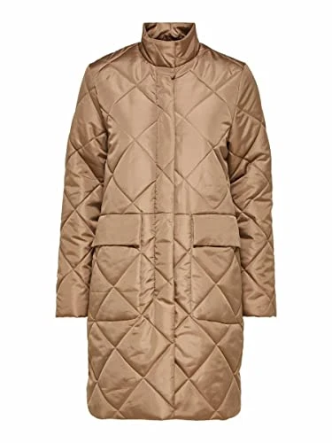 BLACK Women's SLFNADDY Quilted Coat B NOOS, Caribou, 40