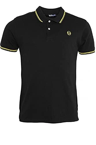 Black Yellow Iconic Stripe Polo Shirt 103.20022 030