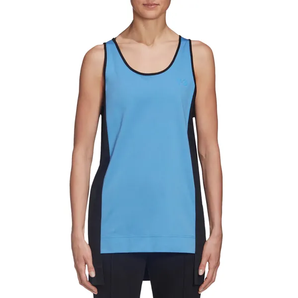 Black/Blue Colour Block Tank Top - Multi