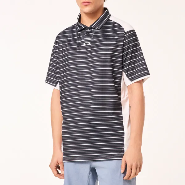 Black/White Archive Stripe Polo - Black