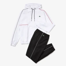 Black/White Drawstring Tapered Tracksuit ulti