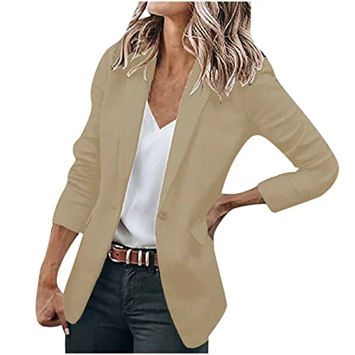 Blazer Jackets For Women Uk Lapel Neck Plus Size Lightweight Suit Jackets Elegant Business Dressy Ja