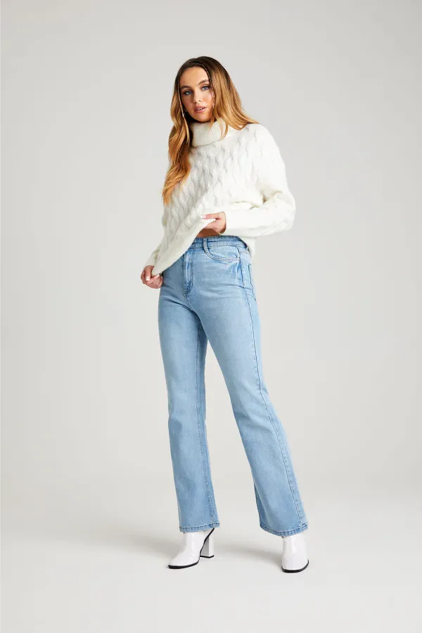 Bleach Hayley Straight Flare Jean